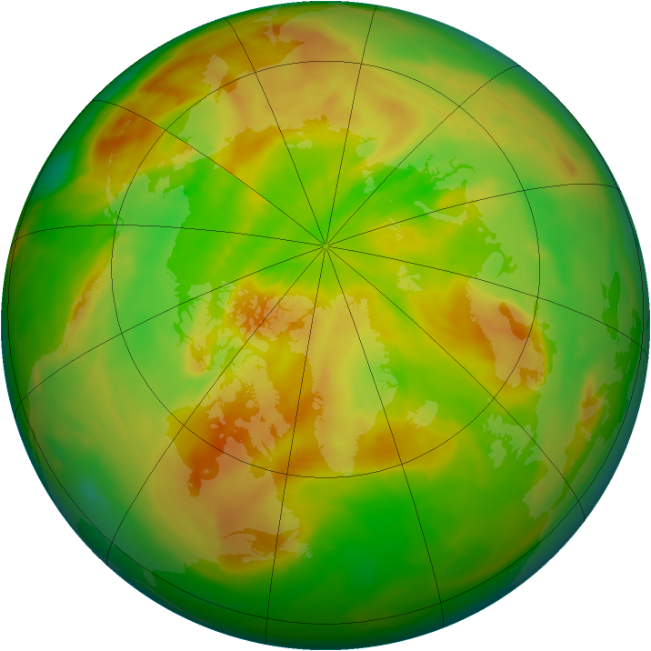 Arctic ozone map for 23 May 2015